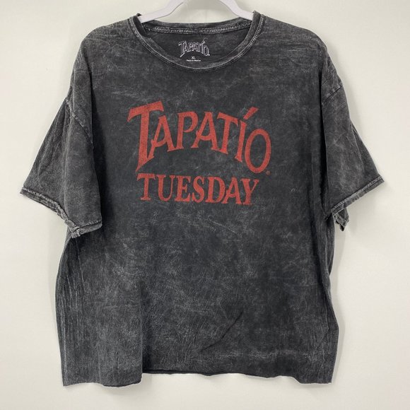 Tapatio Tops - Tapatio Tuesday Raw Hem Acid Wash T-shirt - NEW XL